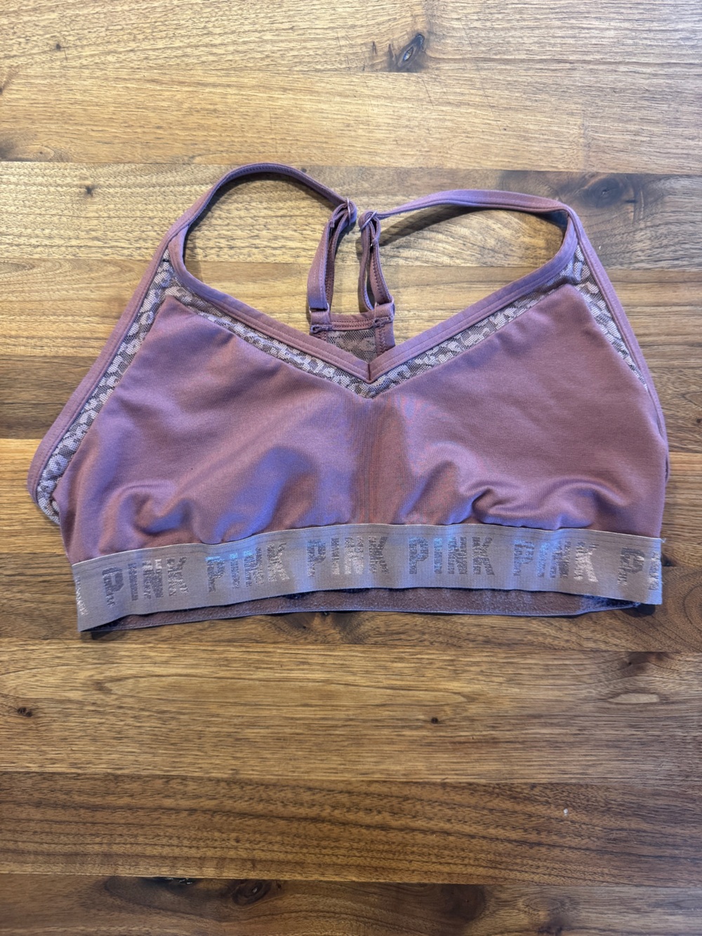 PINK Victoria's Secret Mauve Wireless Sports Bralette